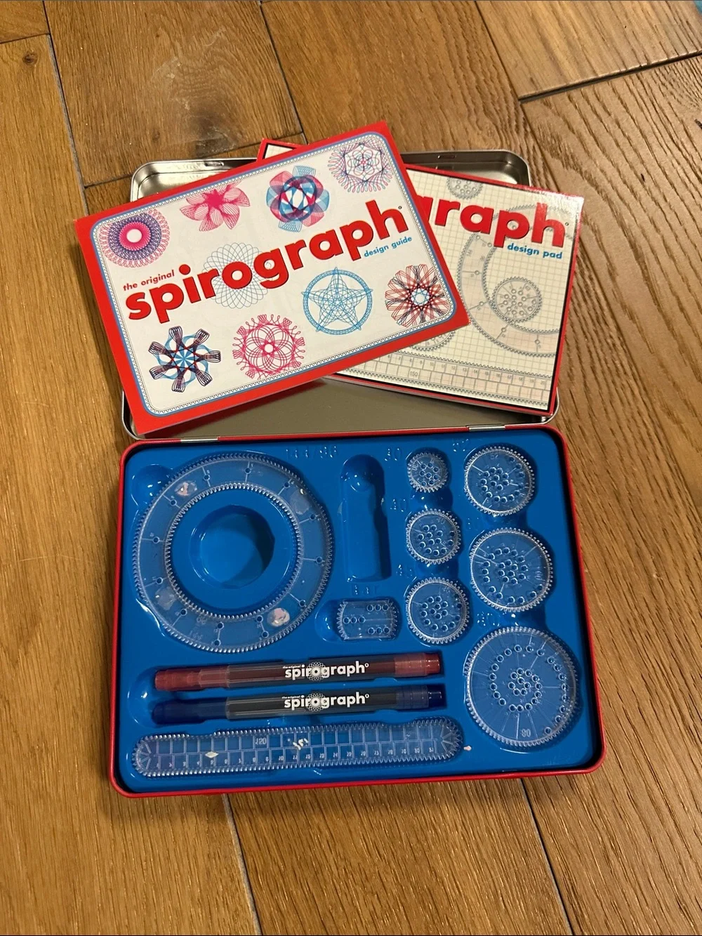 Spirograph- Design Set Tin - White and Red